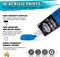 Art Paint Set for Kids, Painting Supplies Kit with 5 Canvas Panels, 8 Brushes, 18 Acrylic Paints, Multi-Function Table Easel, Etc, Premium Acrylic Paint Set for Students, Kids and Beginner.